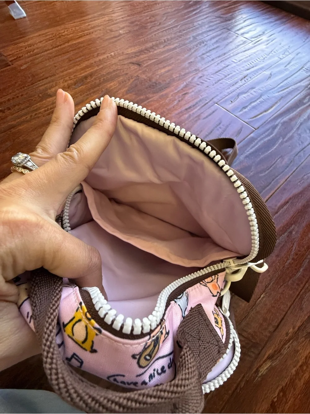LeSportsac Kids Pink Character Print Crossbody Bag